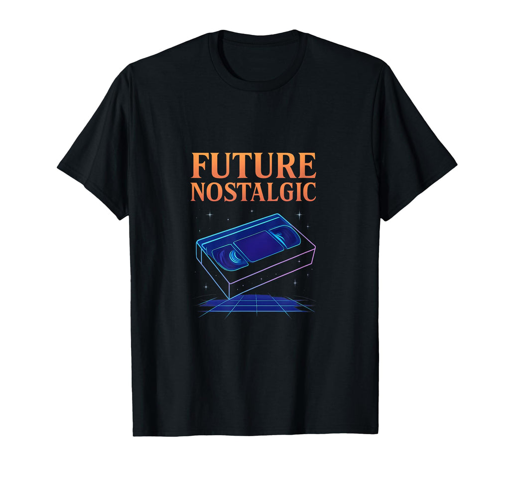 Future Nostalgic Neon Vaporwave Vhs T-Shirt - Fun Novelty Design Unisex - T-Shirt, Sweatshirt, Hoodie
