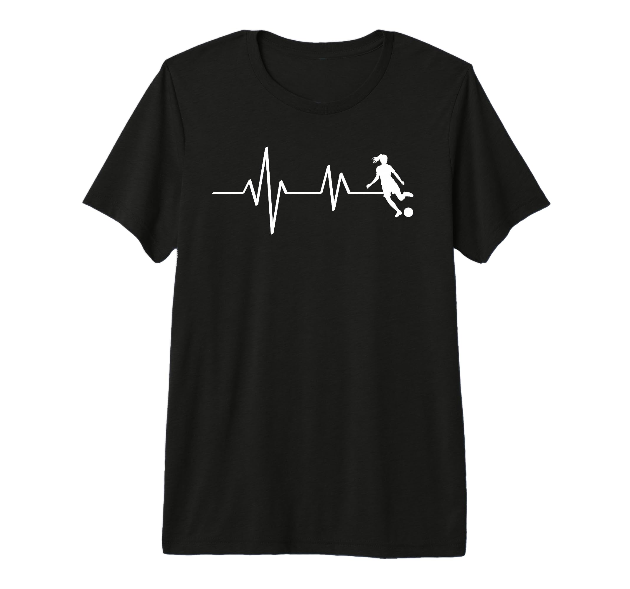 Soccer Heartbeat Ecg Football Tri T-Shirt - Fun Novelty Design Men Women - T-Shirt, Sweatshirt, Hoodie