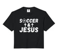 Soccer And Jesus Soccer Comfort Colors T-Shirt - Fun Novelty Design Unisex - T-Shirt, Sweatshirt, Hoodie
