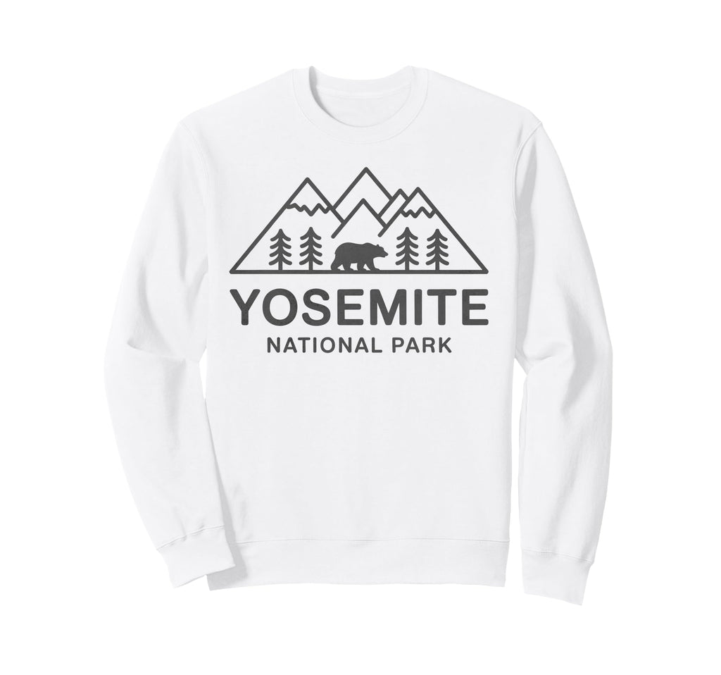 Yosemite National Park Hiking Sweatshirt - Minimalist Print for Adults - T-Shirt, Sweatshirt, Hoodie