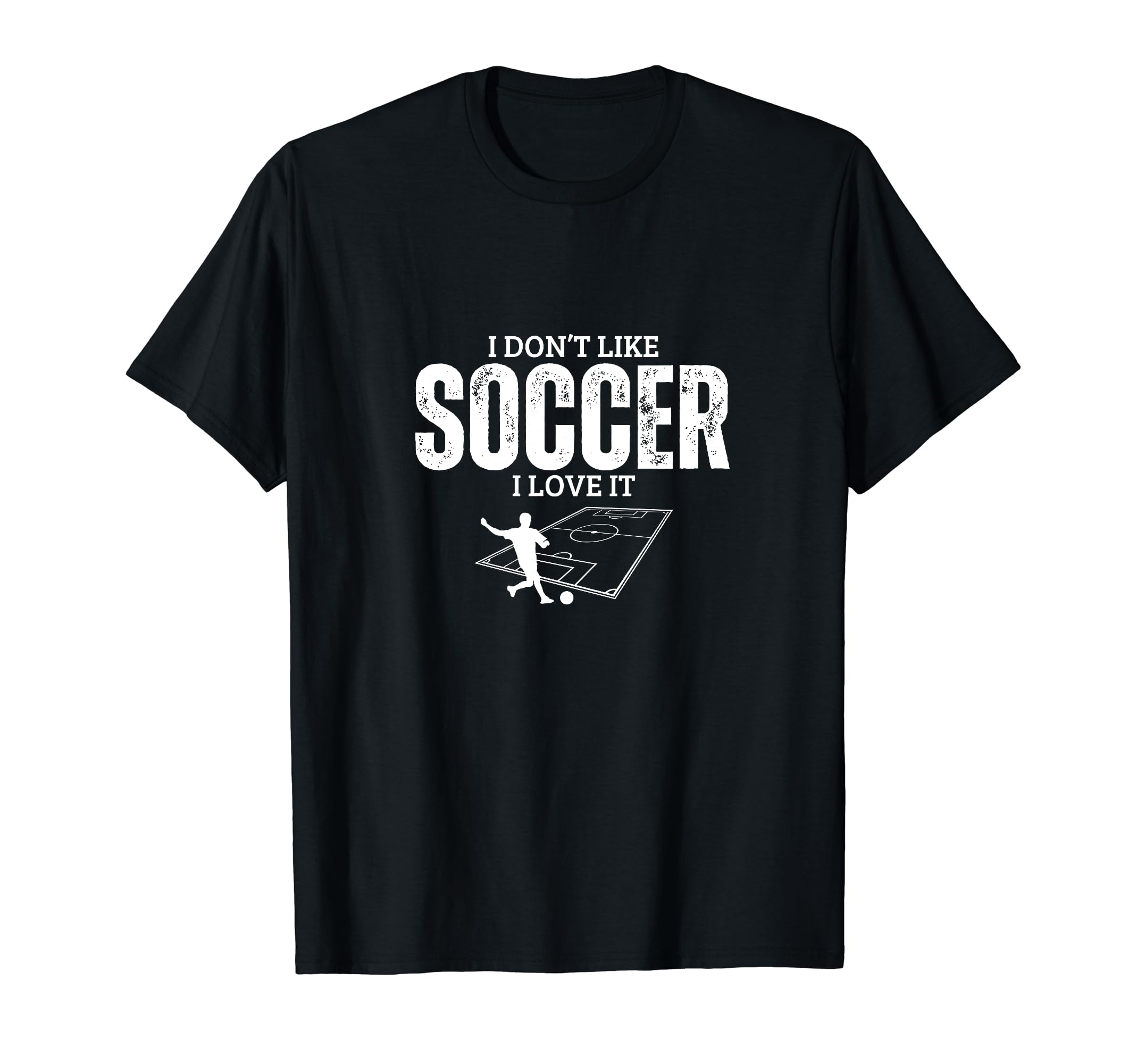 I Love Soccer Funny Soccer Player T-Shirt - Minimalist Print Unisex - T-Shirt, Sweatshirt, Hoodie