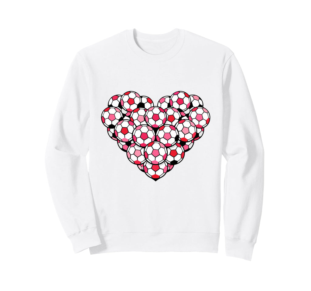 Heart Shaped Soccer Ball Artwork Sweatshirt - Fun Novelty Design Unisex - T-Shirt, Sweatshirt, Hoodie