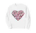 Heart Shaped Soccer Ball Artwork Sweatshirt - Fun Novelty Design Unisex - T-Shirt, Sweatshirt, Hoodie