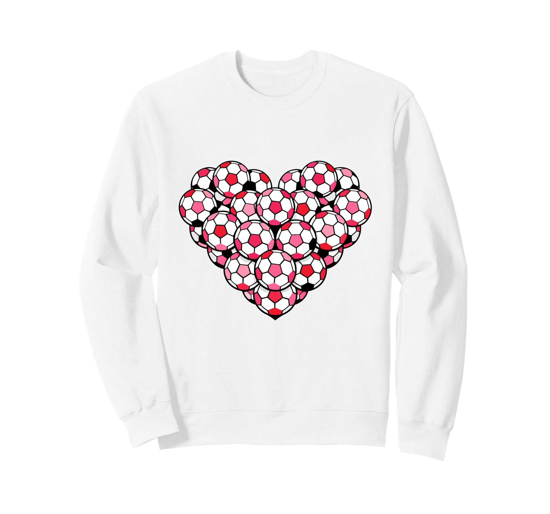 Heart Shaped Soccer Ball Artwork Sweatshirt - Fun Novelty Design Unisex - T-Shirt, Sweatshirt, Hoodie