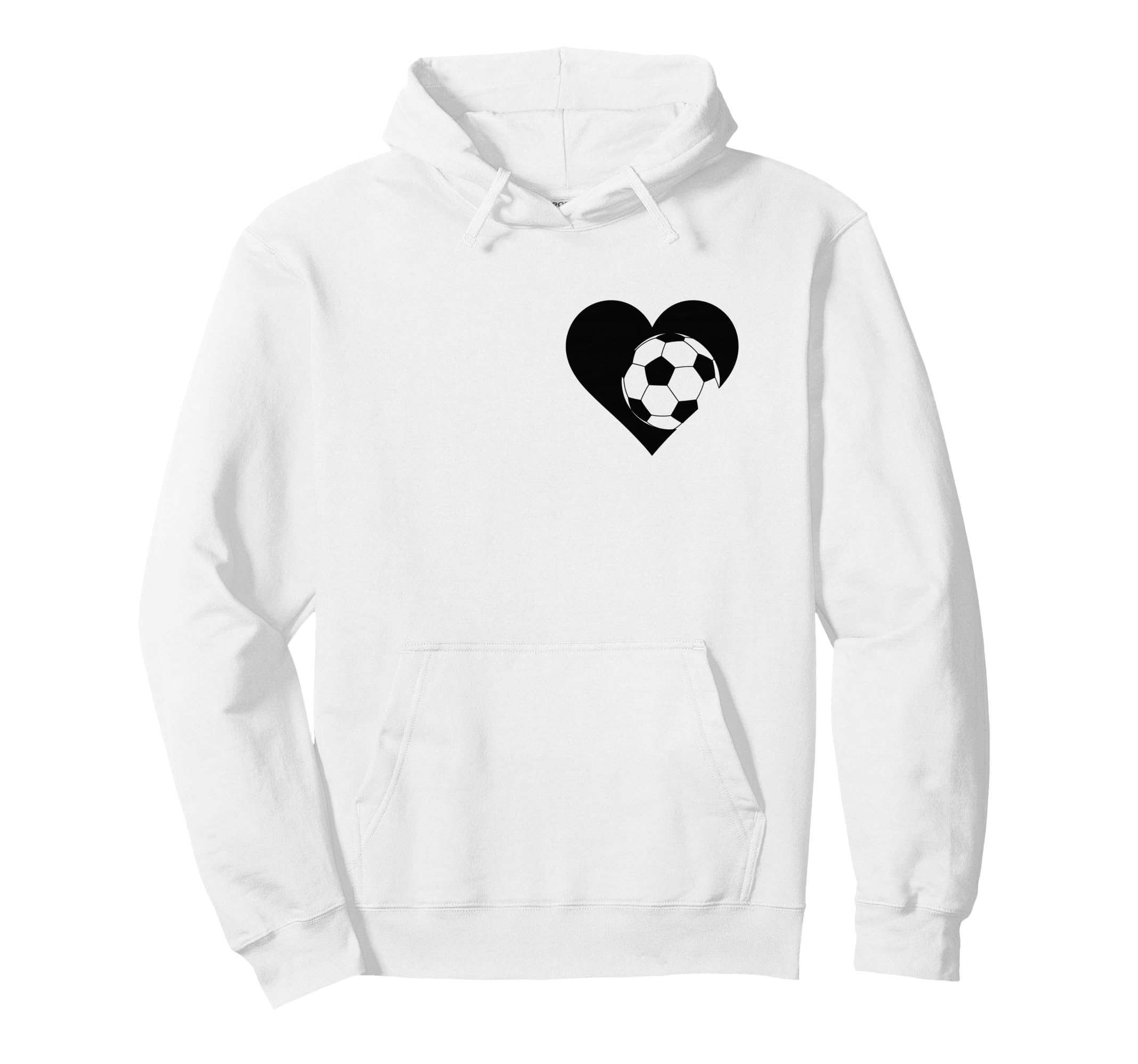 Soccer Love Heart Fans And Players Hoodie - Custom Art Print for Adults - T-Shirt, Sweatshirt, Hoodie