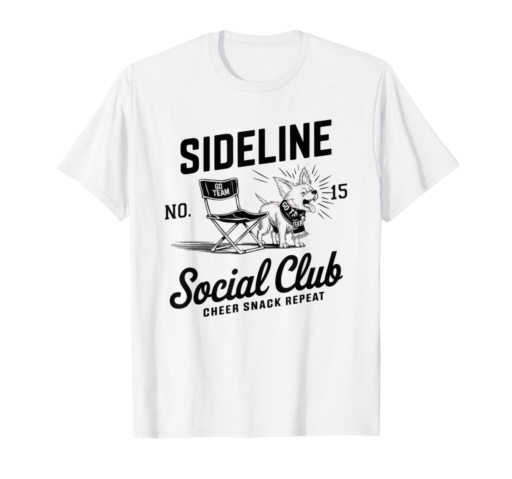 Sideline Social Club Soccer Mom Game T-Shirt - Custom Art Print Men Women - T-Shirt, Sweatshirt, Hoodie