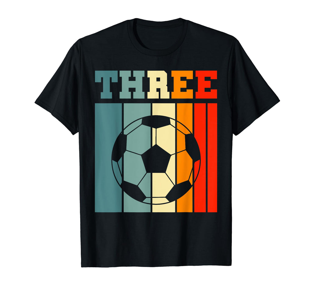 Three 3Rd Soccer Birthday Party 3 Years T-Shirt - Custom Art Print Unisex - T-Shirt, Sweatshirt, Hoodie