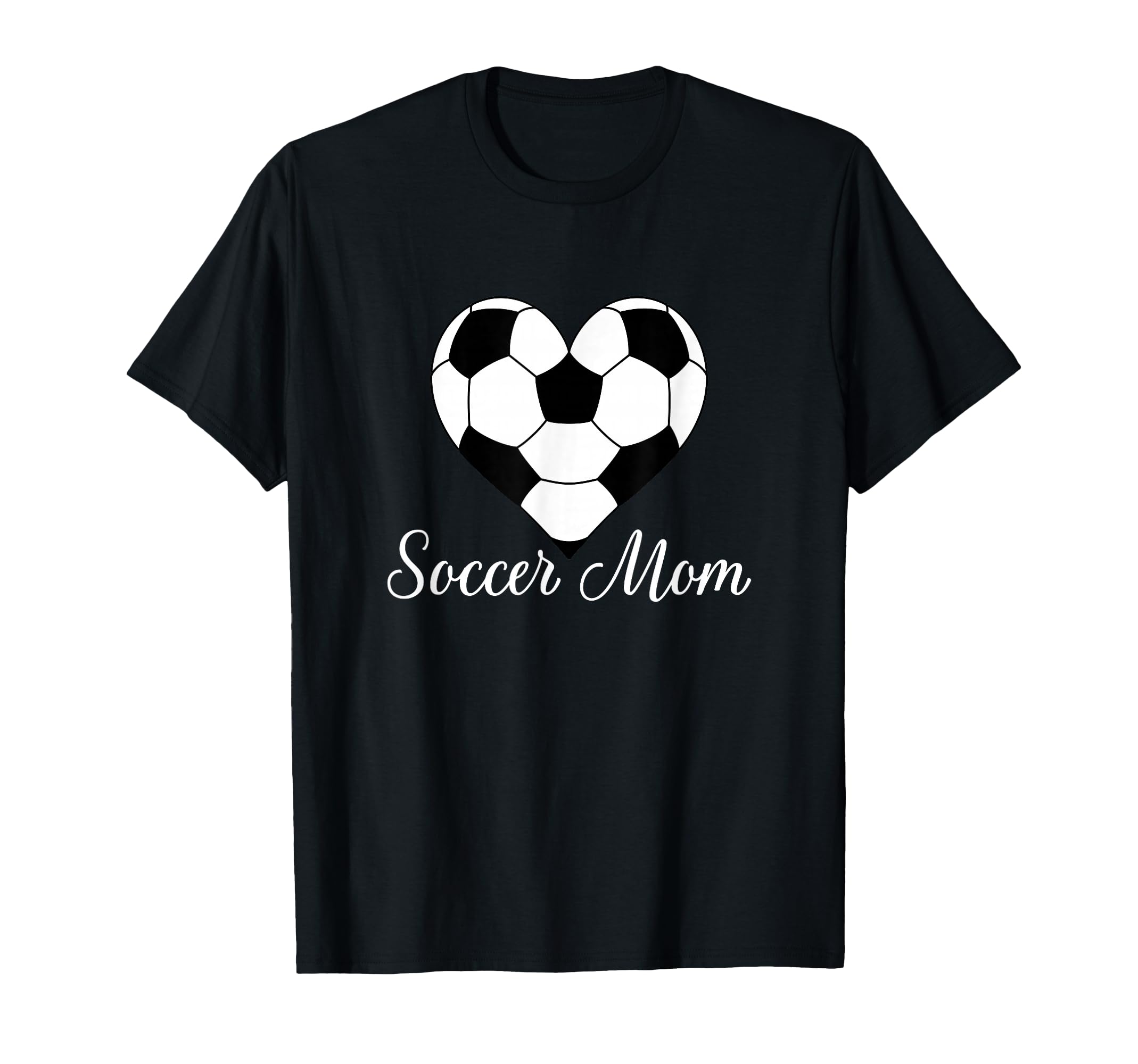 Soccer Mom Heart Soccer Ball Funny T-Shirt - Trendy Graphic for Adults - T-Shirt, Sweatshirt, Hoodie