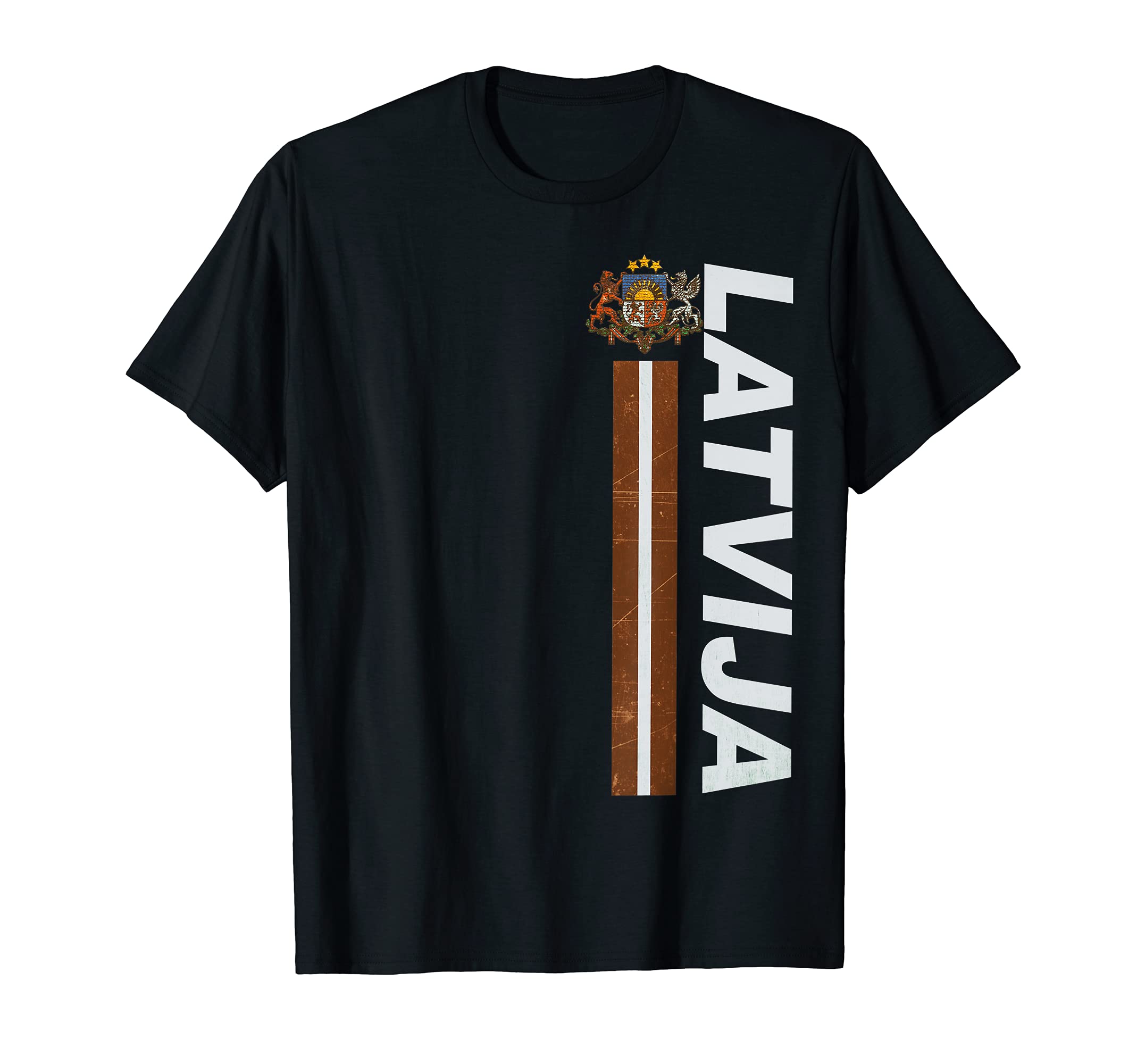 Latvia Soccer National Pride Distressed T-Shirt - Unique Graphic Men Women - T-Shirt, Sweatshirt, Hoodie