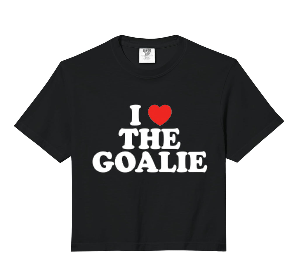 I Love Goalie Heart Soccer Hockey Hoodie - Fun Novelty Design for Adults - T-Shirt, Sweatshirt, Hoodie