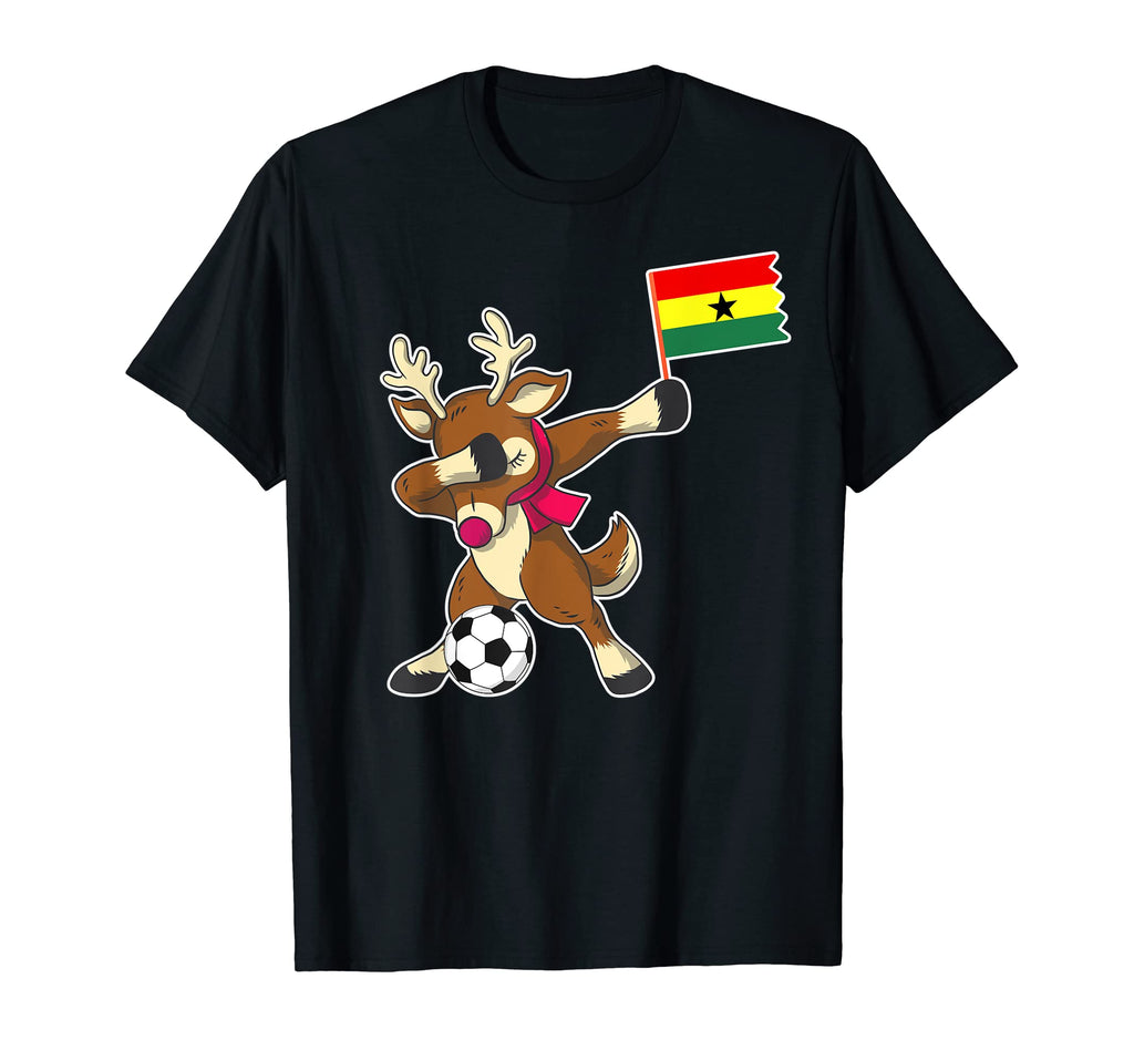 Soccer Ghanaian Flag Reindeer Ghana T-Shirt - Streetwear Style Unisex - T-Shirt, Sweatshirt, Hoodie