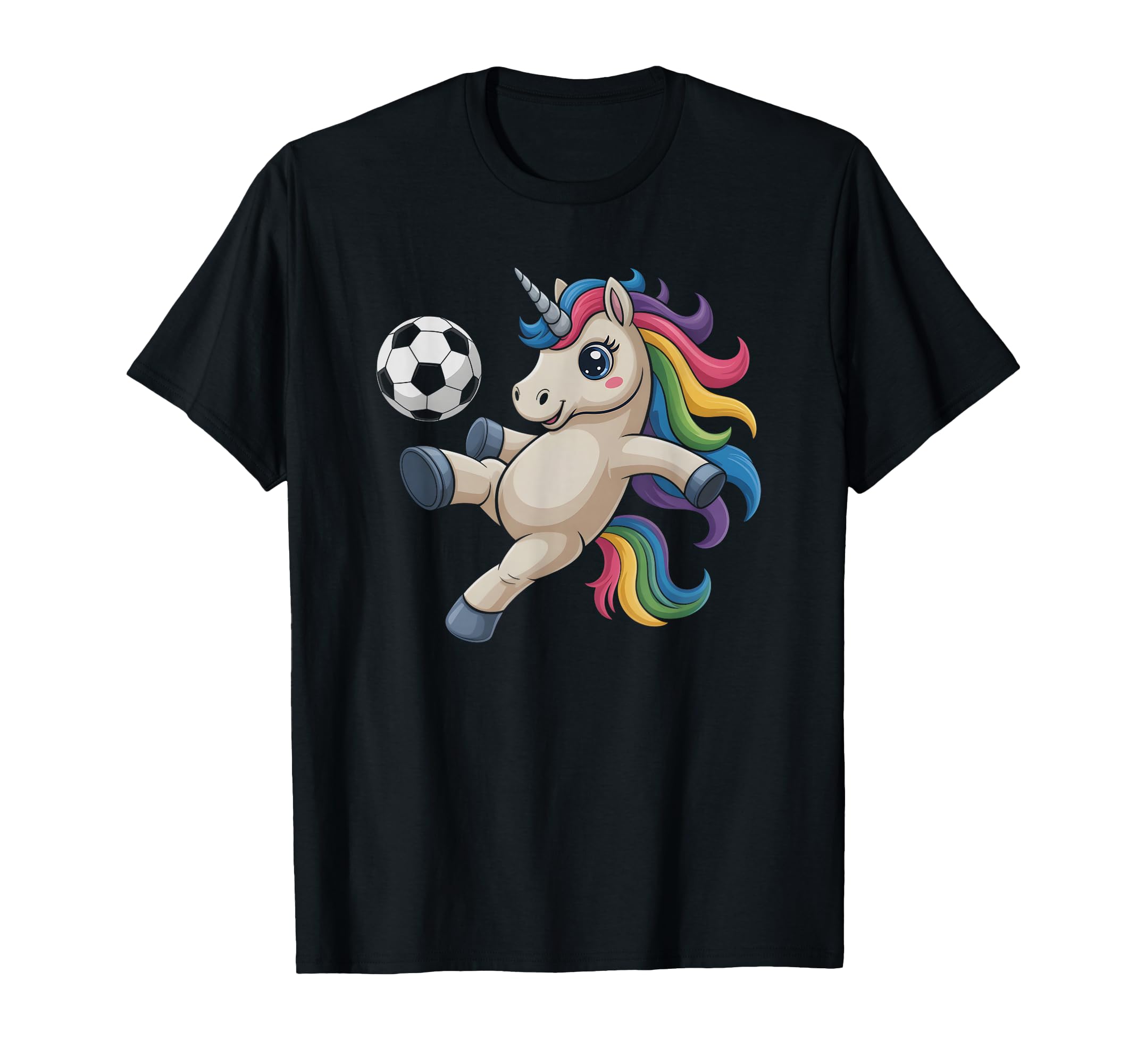 Unicorn Soccer Just Who Loves Ball Kick T-Shirt - Custom Art Print Unisex - T-Shirt, Sweatshirt, Hoodie