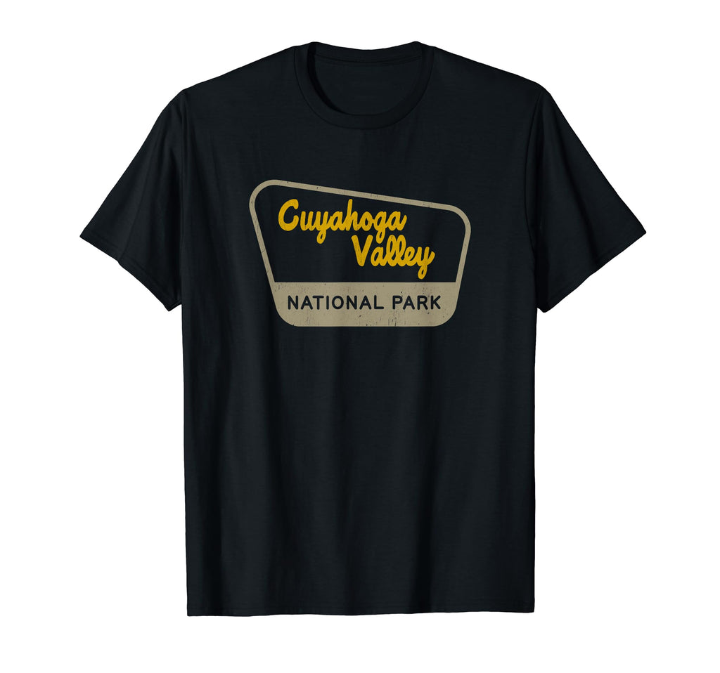 Cuyahoga Valley National Park Two Tone Sign T-Shirt - Unique Graphic Unisex - T-Shirt, Sweatshirt, Hoodie