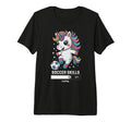 Kawaii Unicorn Soccer Skills Loading T-Shirt - Minimalist Print Men Women - T-Shirt, Sweatshirt, Hoodie