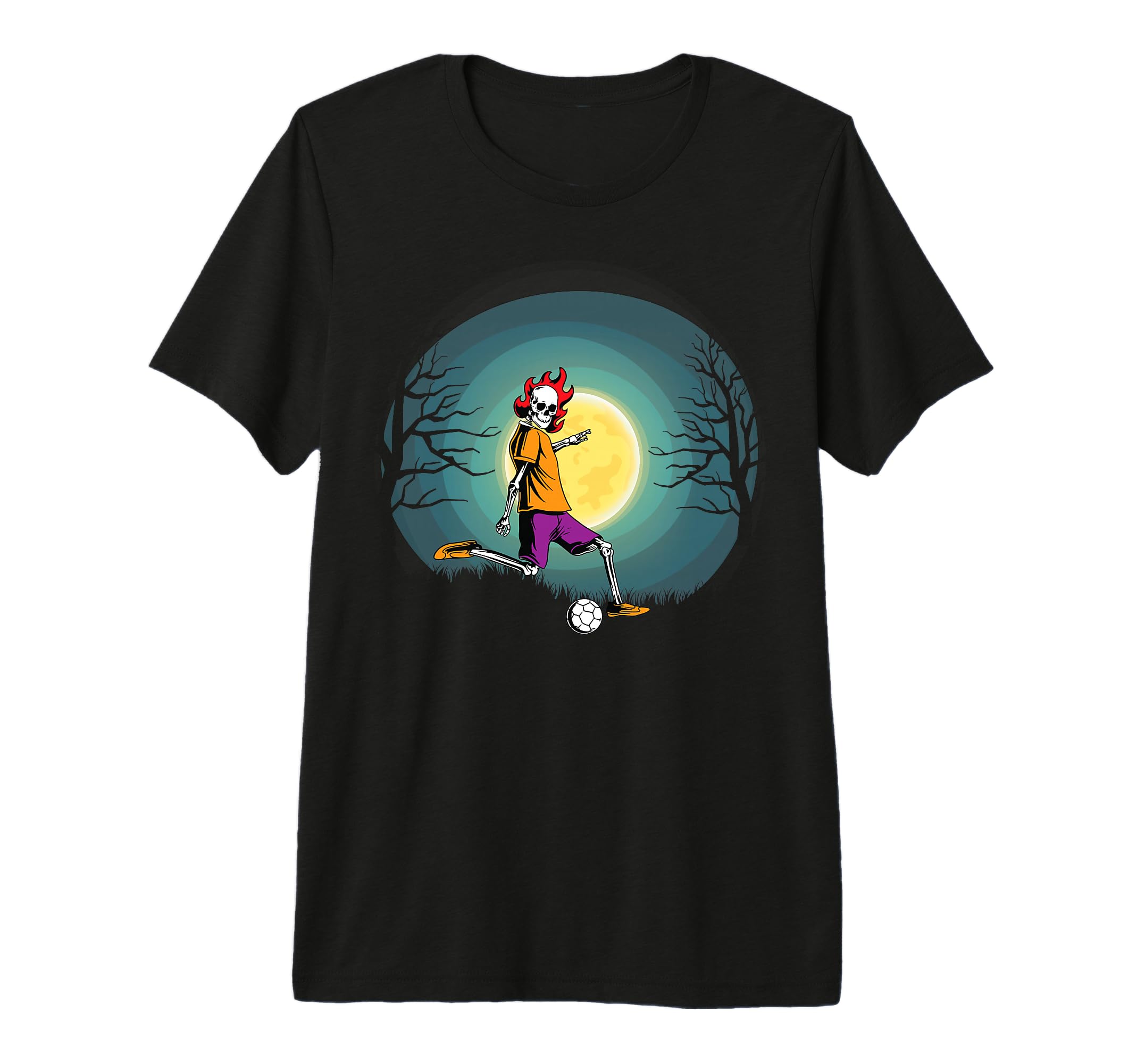 Skeleton Soccer Coach Fan Halloween T-Shirt - Fun Novelty Design Unisex - T-Shirt, Sweatshirt, Hoodie