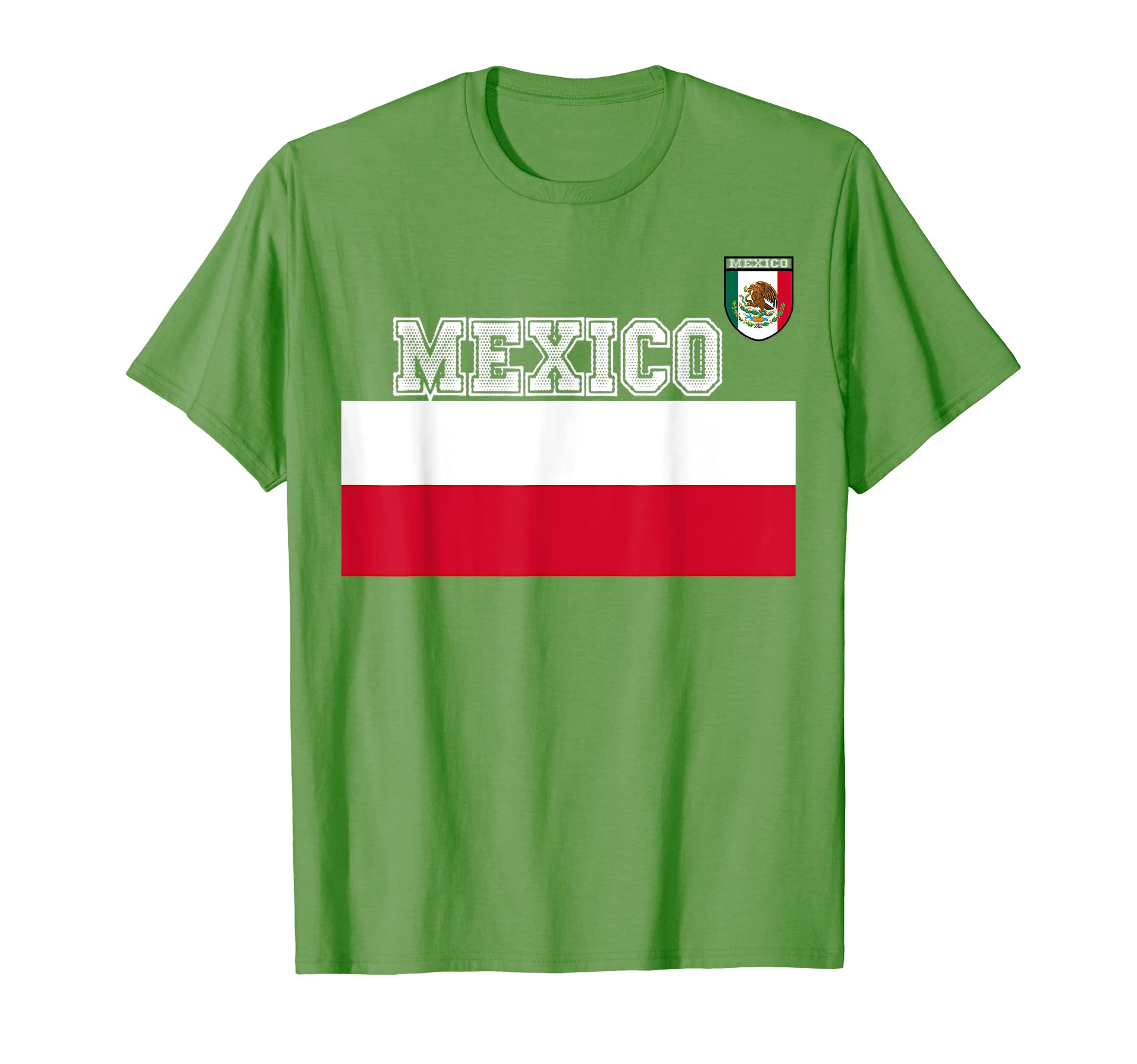 Green Mexican Soccer Jersey Flag T-Shirt - Aesthetic Graphic Men Women - T-Shirt, Sweatshirt, Hoodie