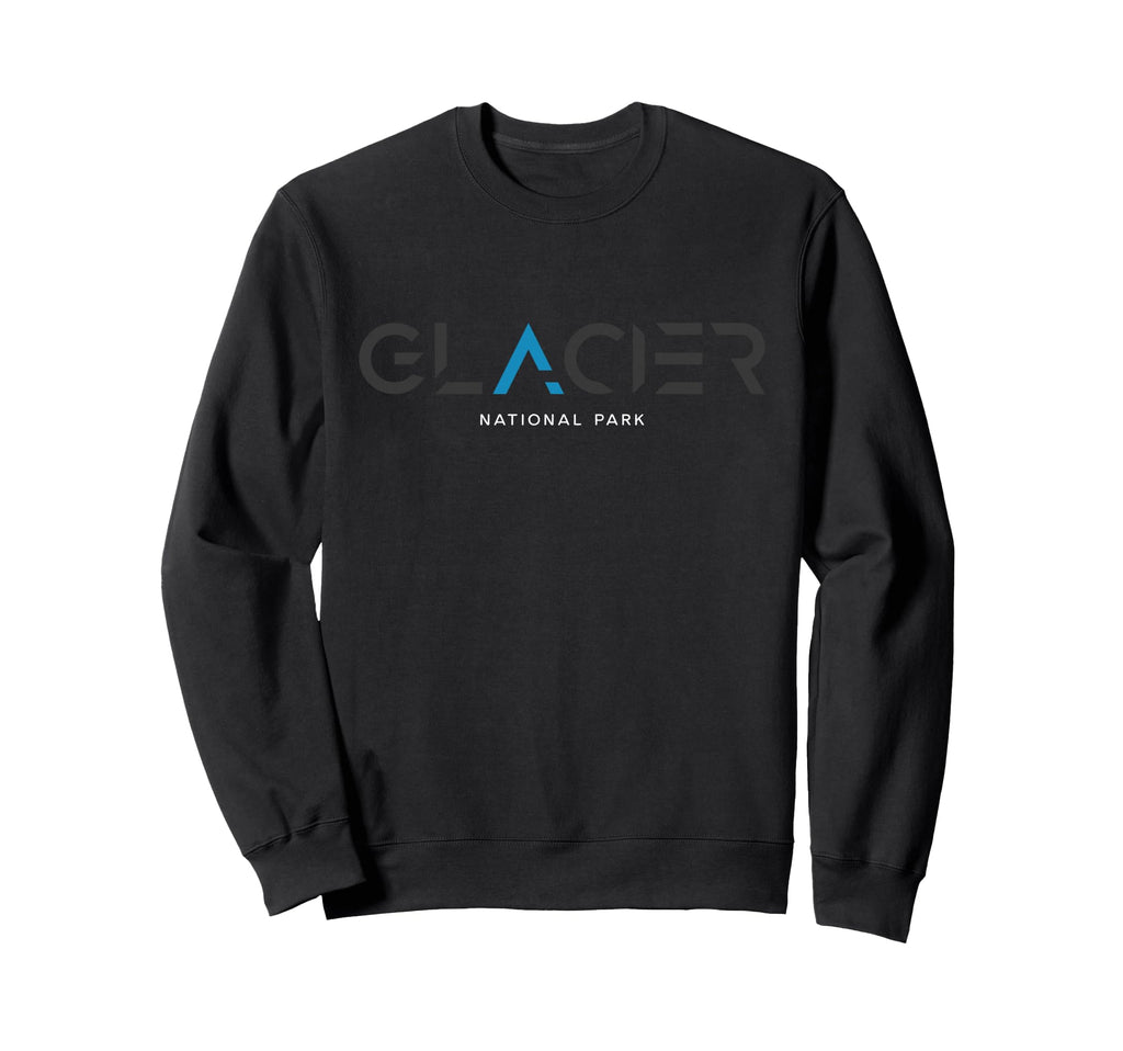 Glacier National Park Montana Tonal Sweatshirt - Graphic Print Men Women - T-Shirt, Sweatshirt, Hoodie