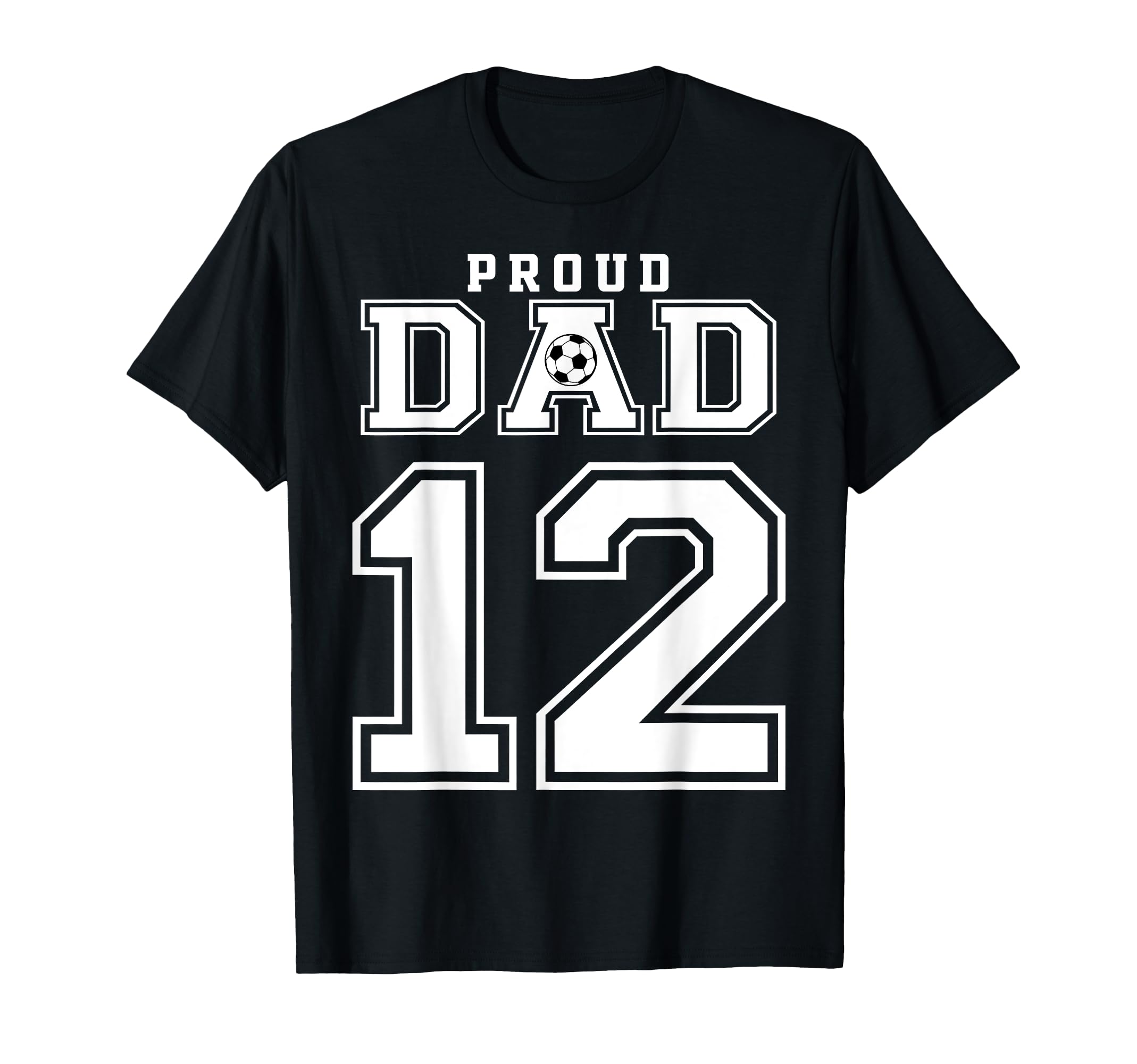 Number 12 Custom Proud Soccer Futbol T-Shirt - Aesthetic Graphic Men Women - T-Shirt, Sweatshirt, Hoodie