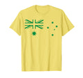 Australia Flag Green And Yellow T-Shirt - Custom Art Print Men Women - T-Shirt, Sweatshirt, Hoodie