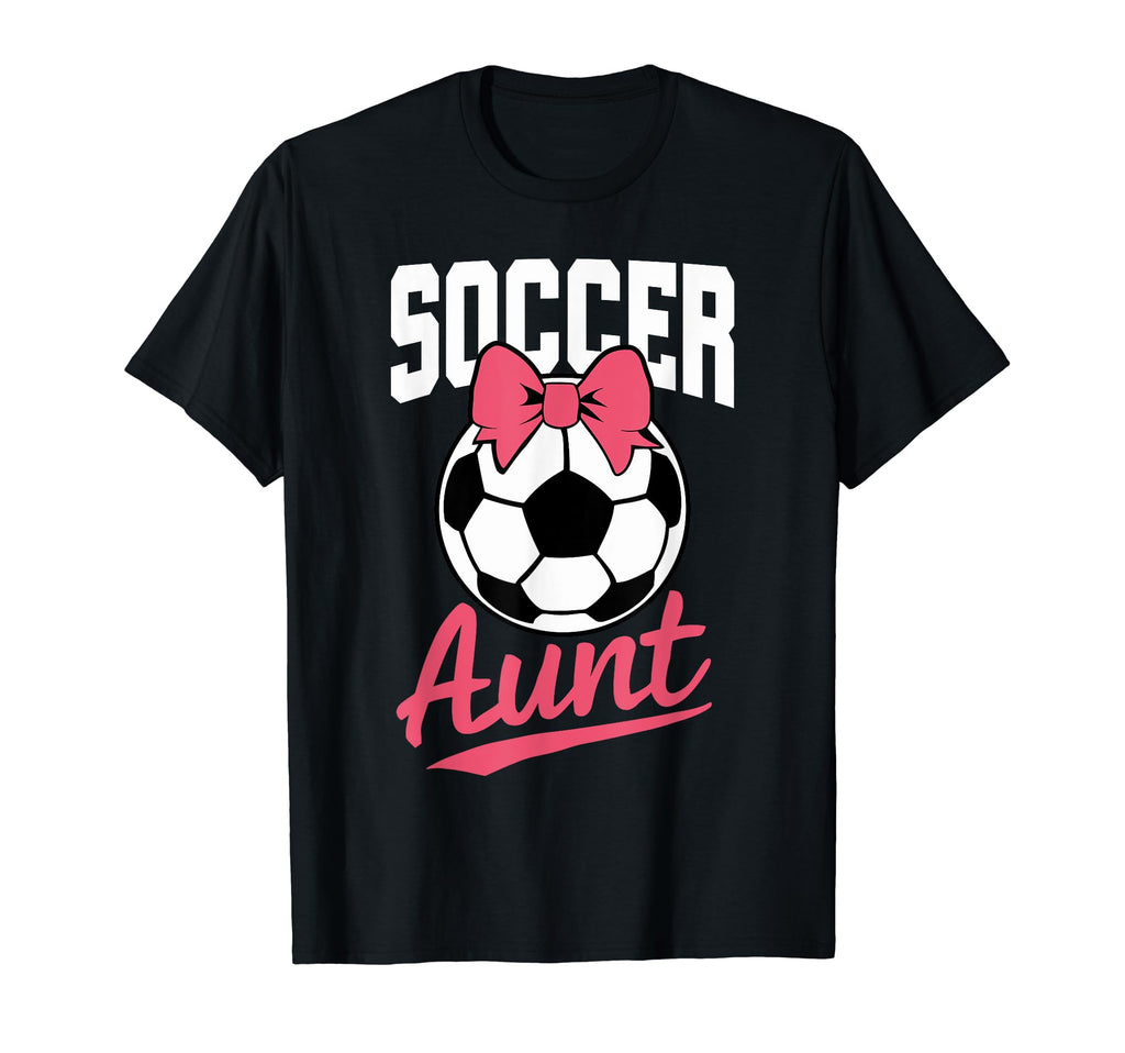 Soccer Aunt Heart Sport Lover Auntie T-Shirt - Custom Art Print Unisex - T-Shirt, Sweatshirt, Hoodie