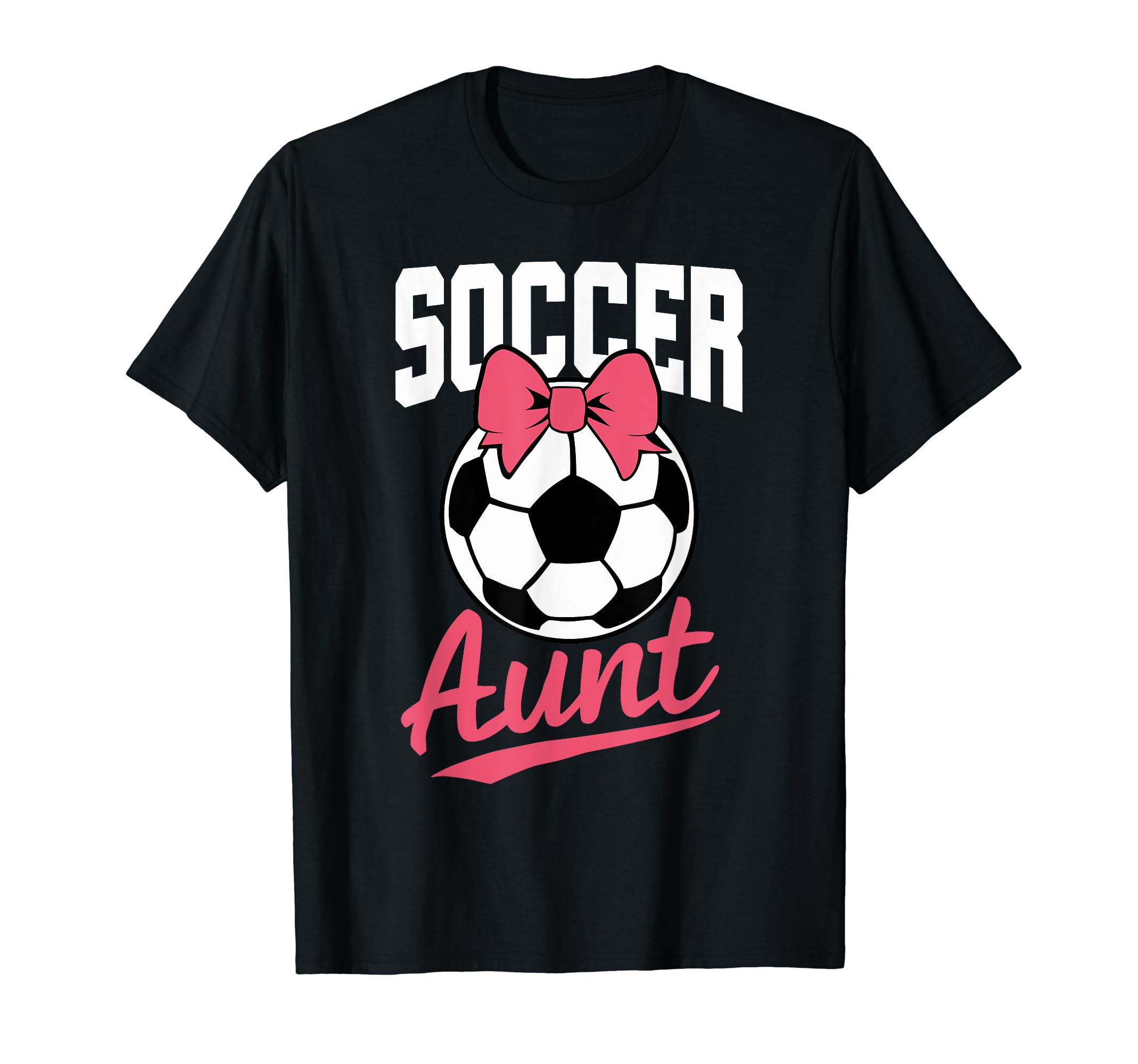 Soccer Aunt Heart Sport Lover Auntie T-Shirt - Custom Art Print Unisex - T-Shirt, Sweatshirt, Hoodie