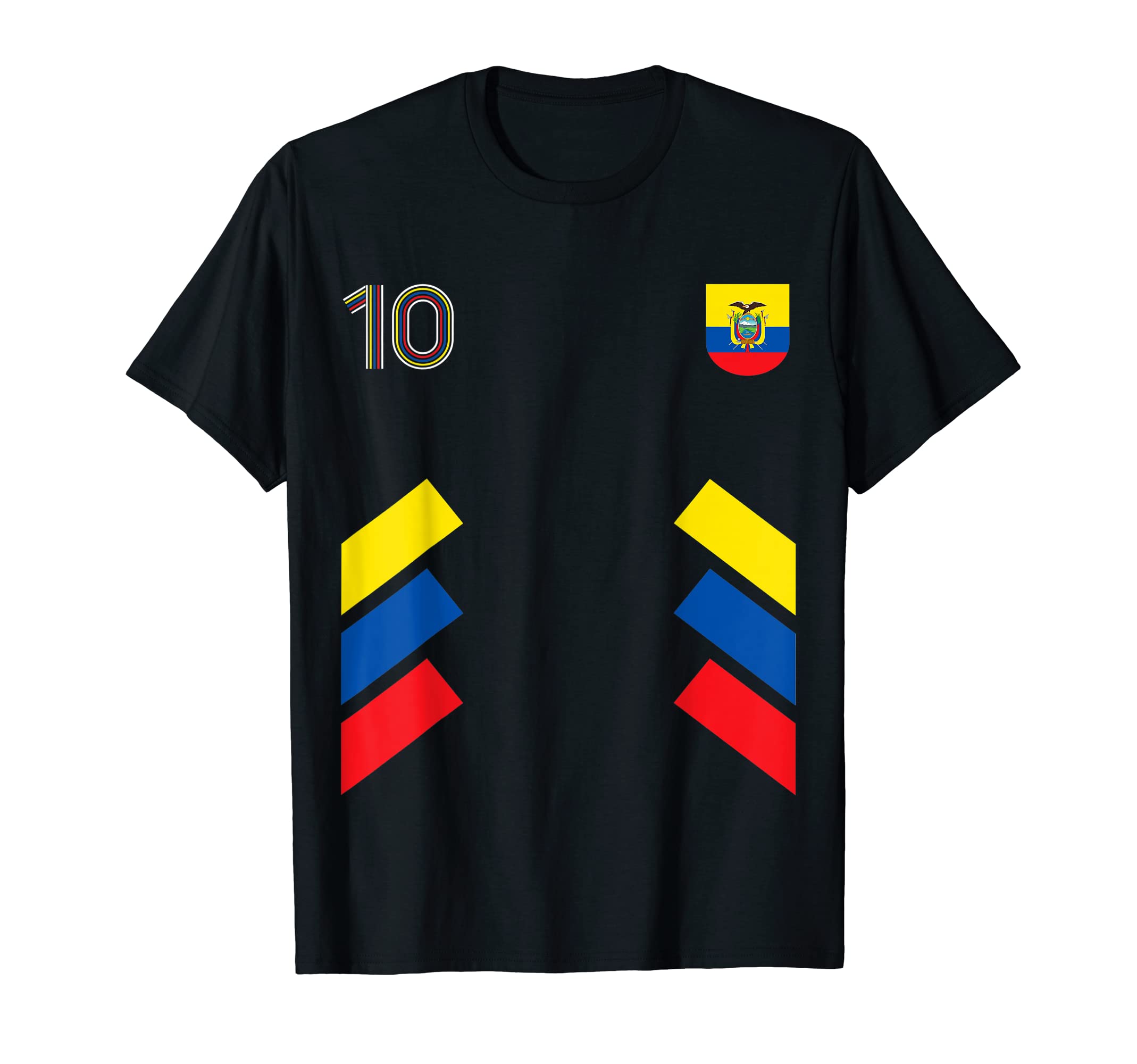 Retro10 Ecuador Football Ecuador Soccer T-Shirt - Trendy Graphic Men Women - T-Shirt, Sweatshirt, Hoodie