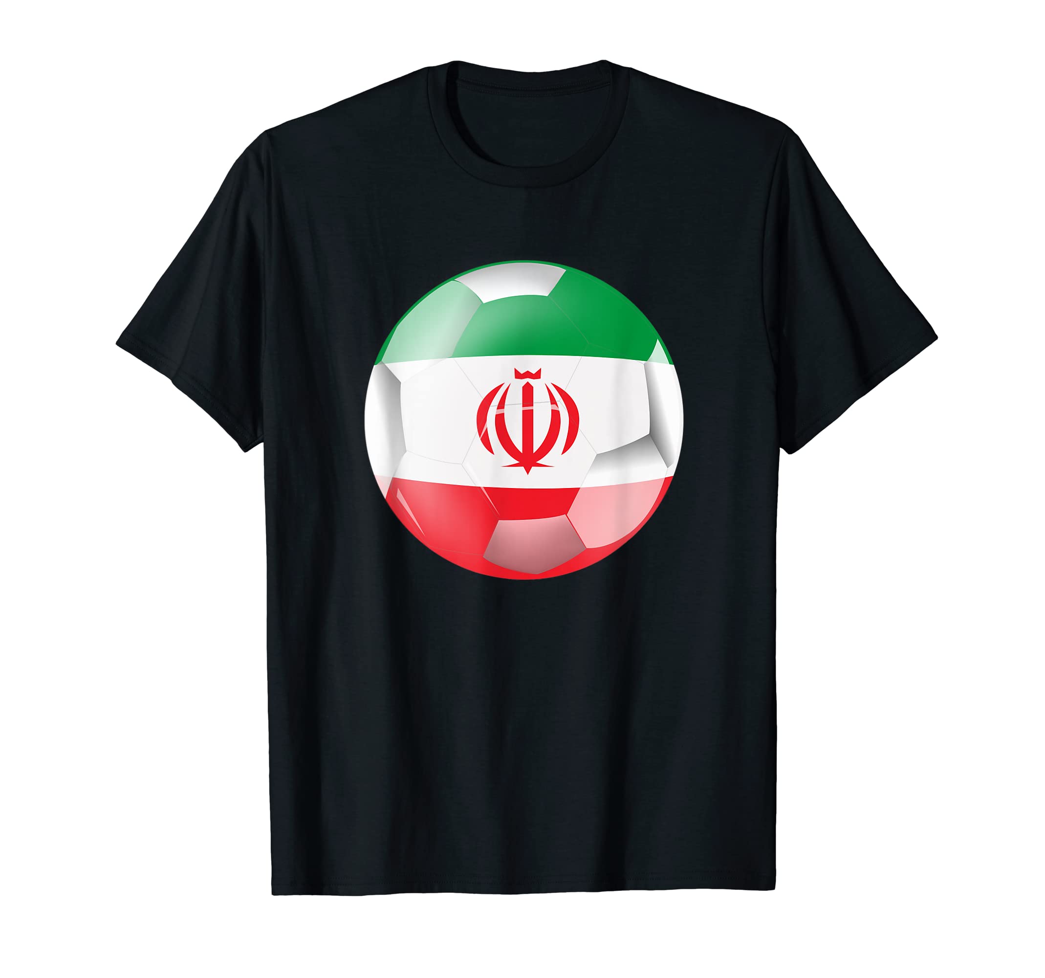 Iran Soccer Soccer Ball Iranian Flag T-Shirt - Trendy Graphic Men Women - T-Shirt, Sweatshirt, Hoodie