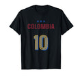 Colombia Soccer 10 Football Game Fan T-Shirt - Custom Art Print Unisex - T-Shirt, Sweatshirt, Hoodie