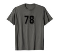 Number 78 80S 90S Soccer Team Jersey T-Shirt - Custom Art Print for Adults - T-Shirt, Sweatshirt, Hoodie
