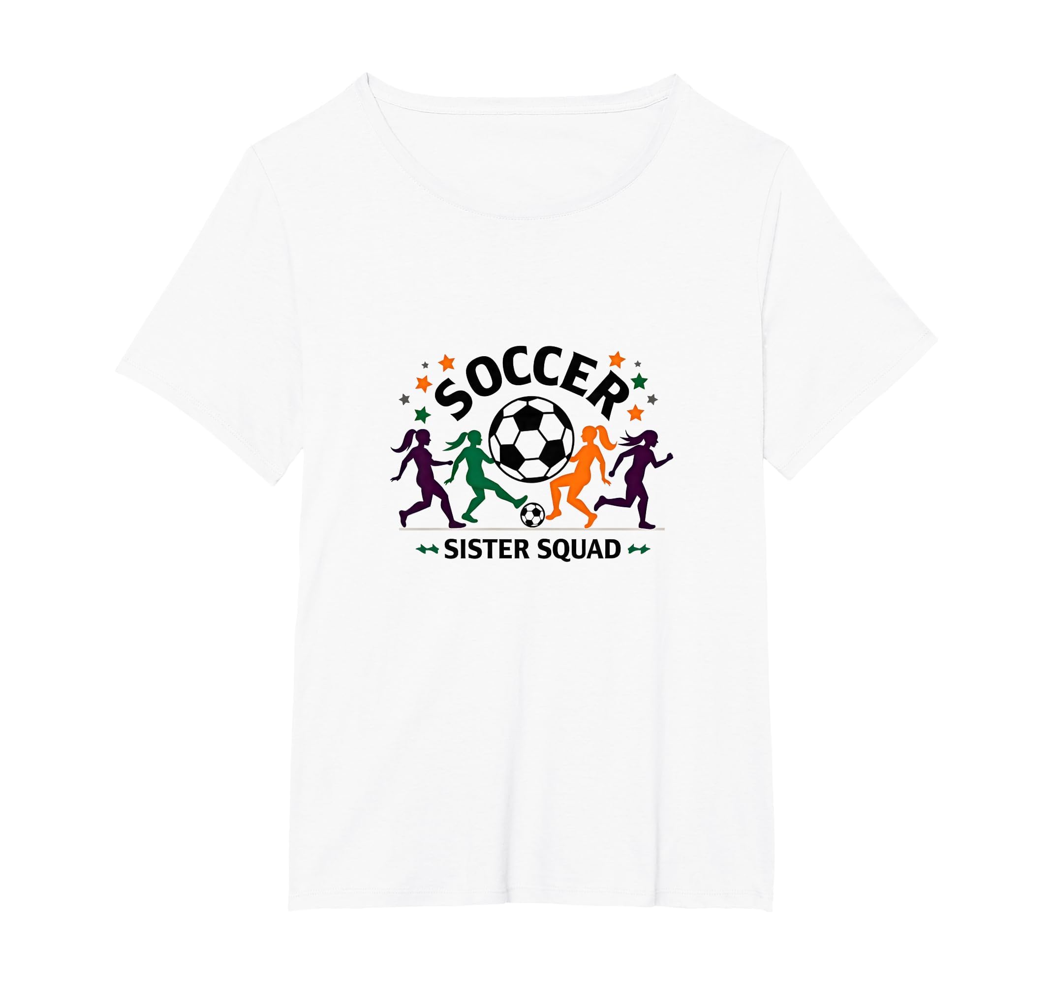 Soccer Sister Squad Team Spirit Sporty T-Shirt - Graphic Print Unisex - T-Shirt, Sweatshirt, Hoodie