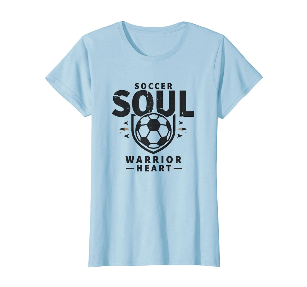 Soccer Soul Warrior Heart Athletic T-Shirt - Aesthetic Graphic for Adults - T-Shirt, Sweatshirt, Hoodie