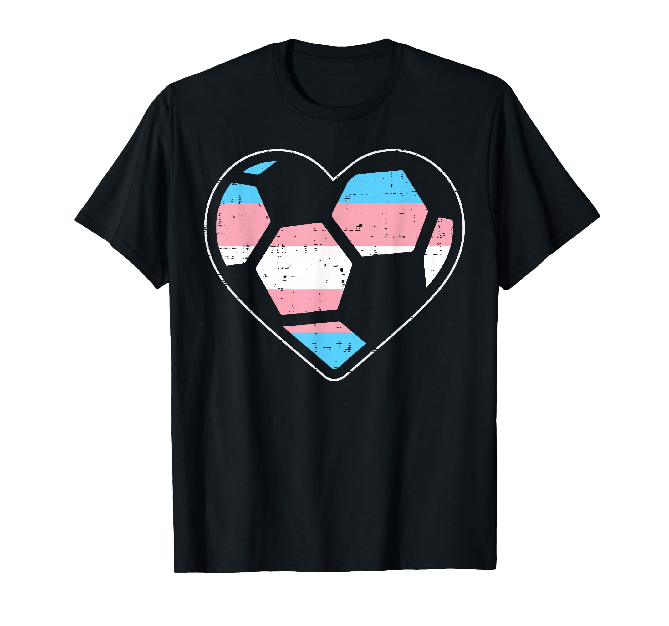 Soccer Heart Transgender Transsexual T-Shirt - Streetwear Style Unisex - T-Shirt, Sweatshirt, Hoodie