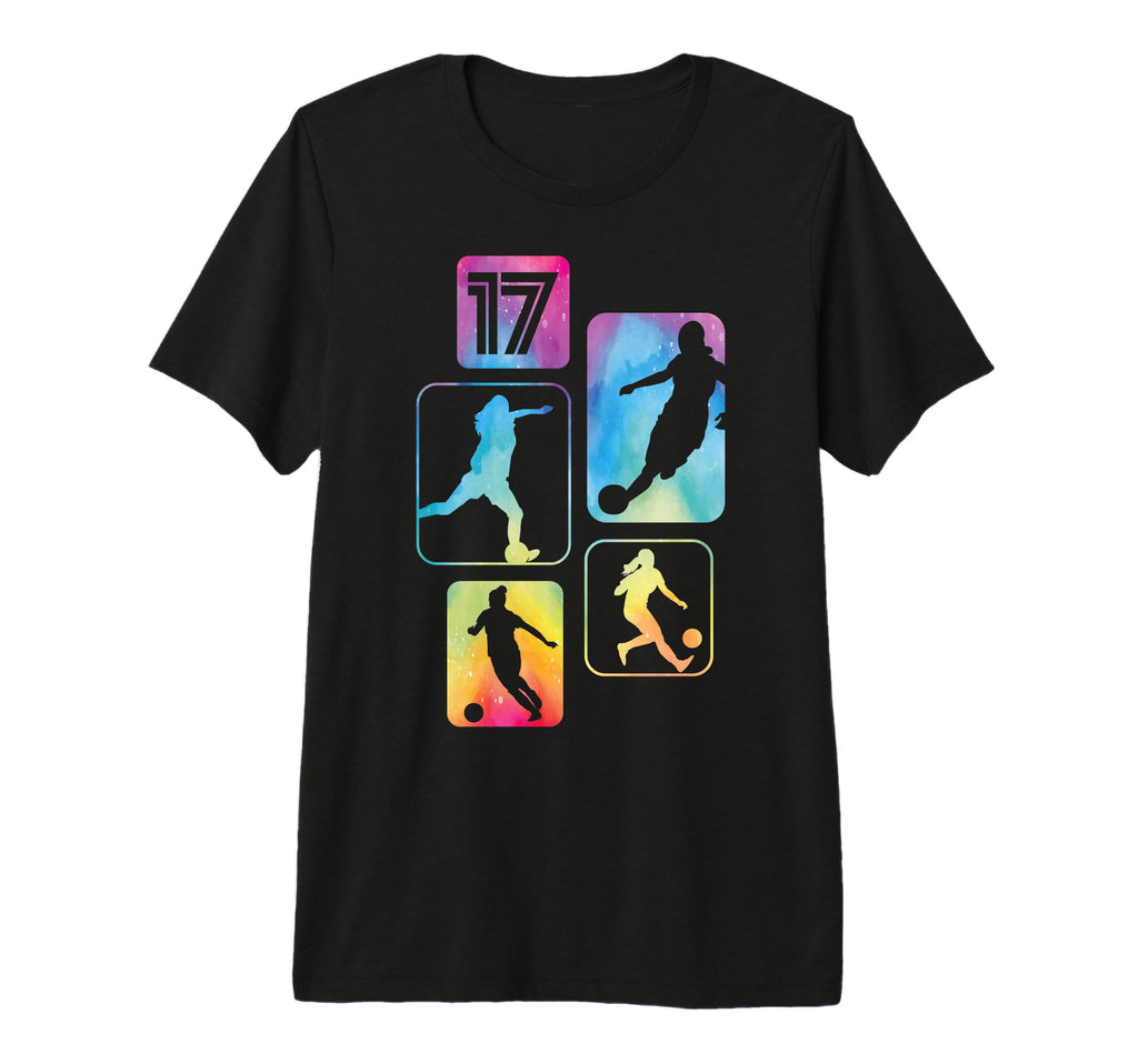 17Th Birthday Soccer Player Football T-Shirt - Minimalist Print for Adults - T-Shirt, Sweatshirt, Hoodie