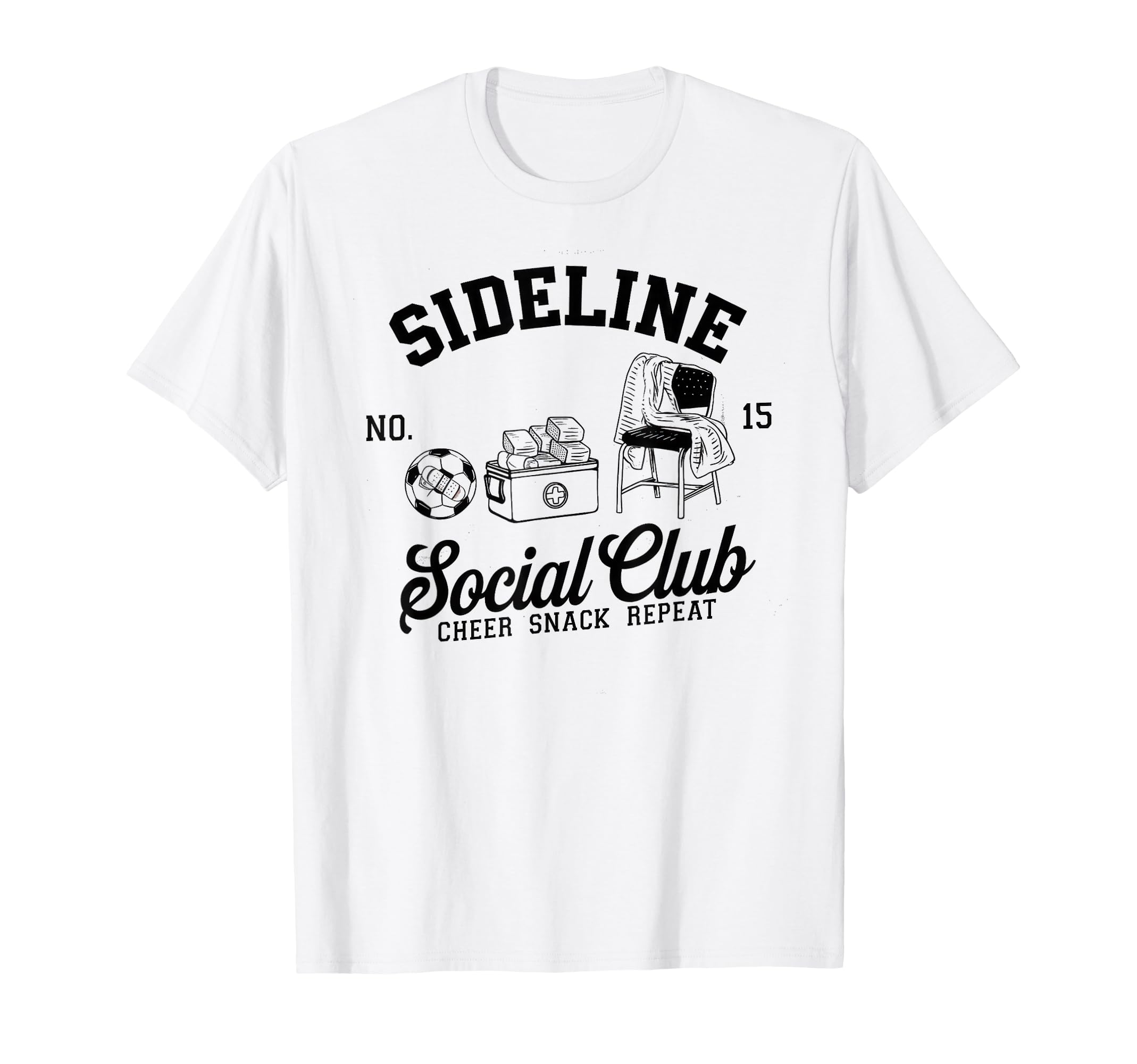 Sideline Social Club Soccer Mom Game T-Shirt - Trendy Graphic for Adults - T-Shirt, Sweatshirt, Hoodie