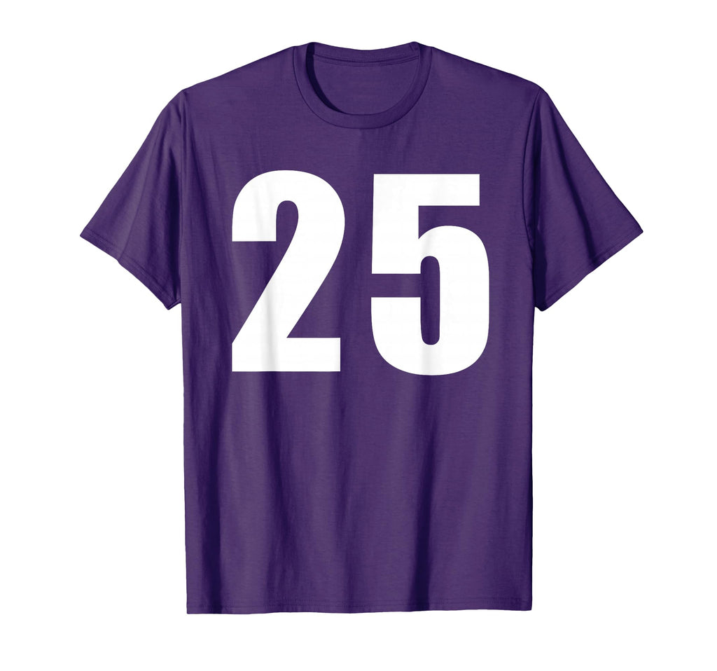 Jersey Number 25 Baseball Football T-Shirt - Minimalist Print Unisex - T-Shirt, Sweatshirt, Hoodie