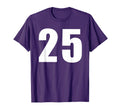 Jersey Number 25 Baseball Football T-Shirt - Minimalist Print Unisex - T-Shirt, Sweatshirt, Hoodie