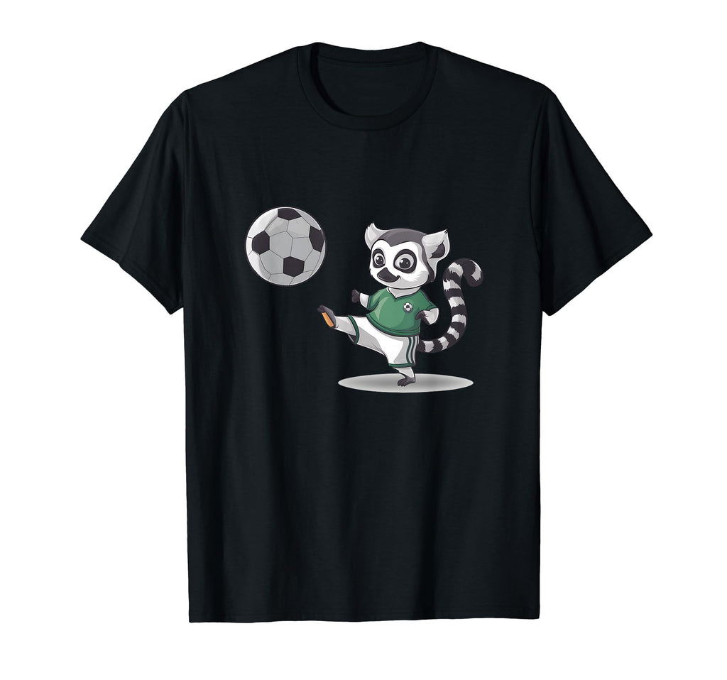 Ringtail Lemur Playing Soccer T-Shirt - Trendy Graphic Men Women - T-Shirt, Sweatshirt, Hoodie