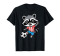 Raccoon Playing Soccer Raccoon Soccer T-Shirt - Graphic Print Unisex - T-Shirt, Sweatshirt, Hoodie