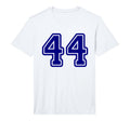 Blue Sports Team Number 44 Performance T-Shirt - Graphic Print for Adults - T-Shirt, Sweatshirt, Hoodie