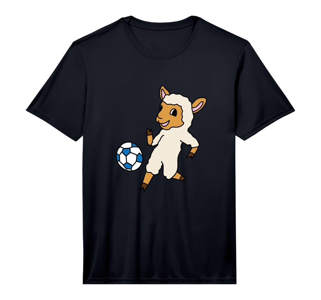 Lamb Playing Soccer Ball Sports Sheeps T-Shirt - Graphic Print for Adults - T-Shirt, Sweatshirt, Hoodie