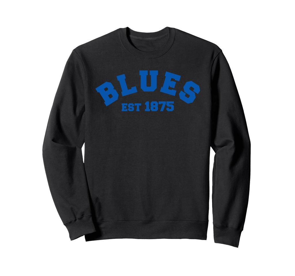 Blues Established 1875 Football Sweatshirt - Fun Novelty Design Unisex - T-Shirt, Sweatshirt, Hoodie
