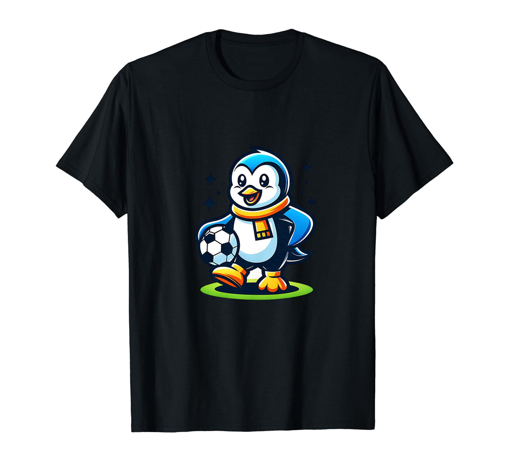 Funny Penguin Soccer Champion Ball Fan T-Shirt - Graphic Print Unisex - T-Shirt, Sweatshirt, Hoodie