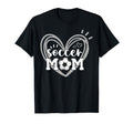 Funny Soccer Mom Heart Soccer Mama T-Shirt - Aesthetic Graphic Unisex - T-Shirt, Sweatshirt, Hoodie