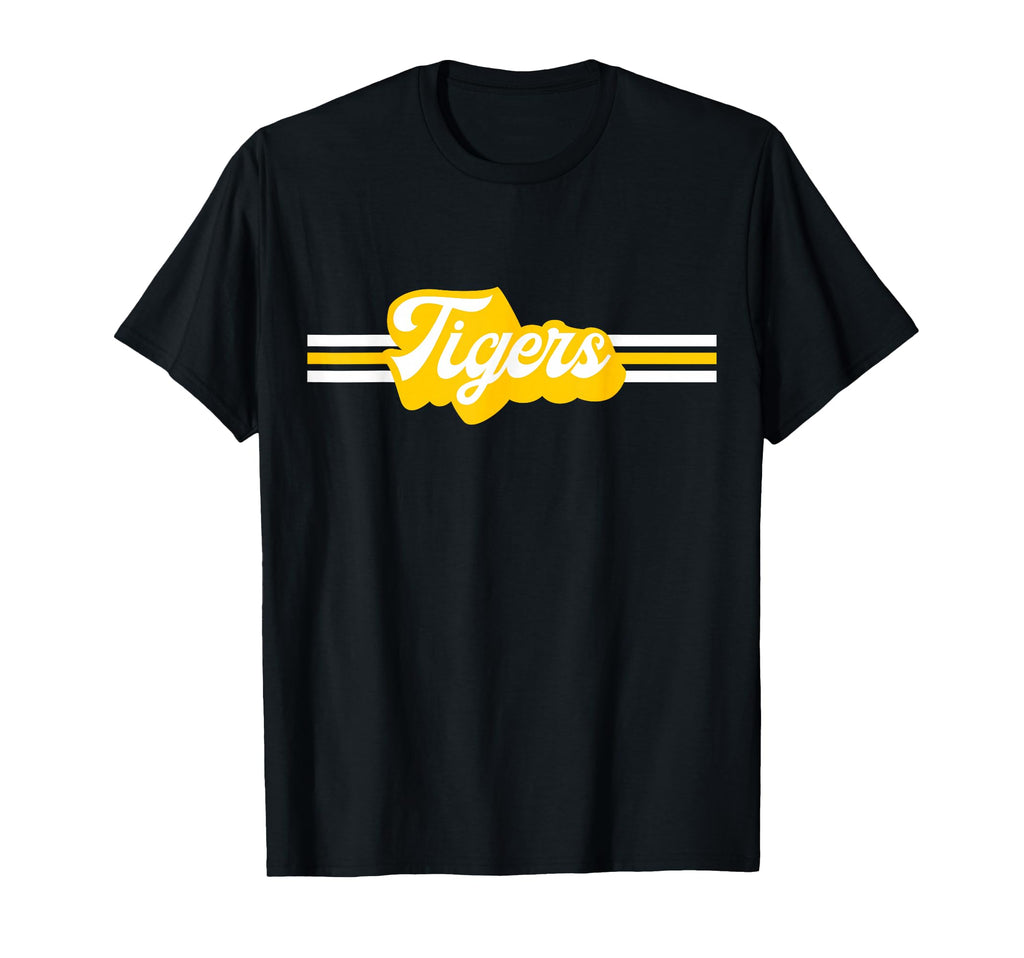 Tigers Mascot School Spirit T-Shirt - Casual Everyday Wear for Adults - T-Shirt, Sweatshirt, Hoodie