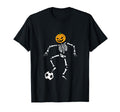 Pumpkin Skeleton Soccer Player Halloween T-Shirt - Streetwear Style Unisex - T-Shirt, Sweatshirt, Hoodie