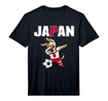 Dabbing Dog Japan Soccer Fans Jersey T-Shirt - Graphic Print Men Women - T-Shirt, Sweatshirt, Hoodie