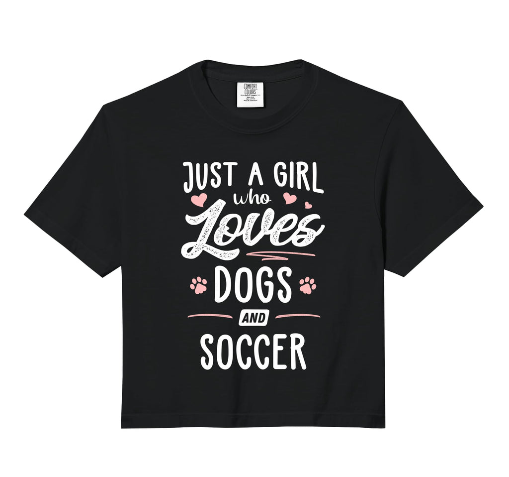 Just Who Loves Dogs And Soccer Gift Dog Hoodie - Minimalist Print Unisex - T-Shirt, Sweatshirt, Hoodie