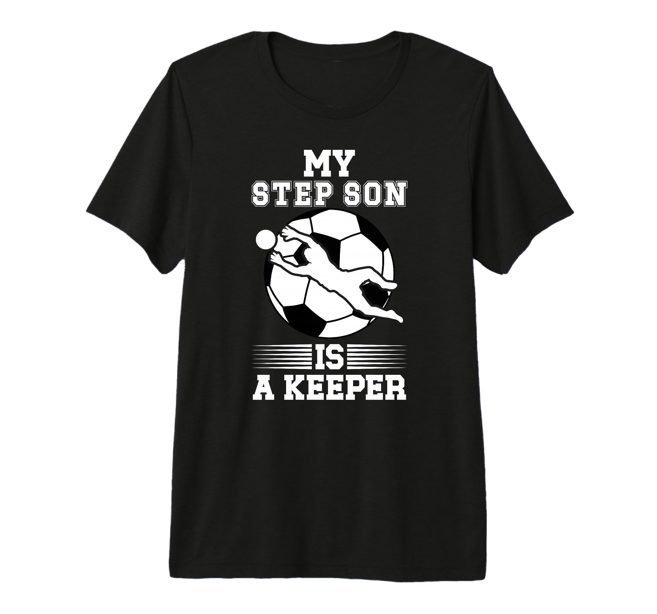 Soccer Keeper Step Mom Soccer Goalie T-Shirt - Minimalist Print for Adults - T-Shirt, Sweatshirt, Hoodie