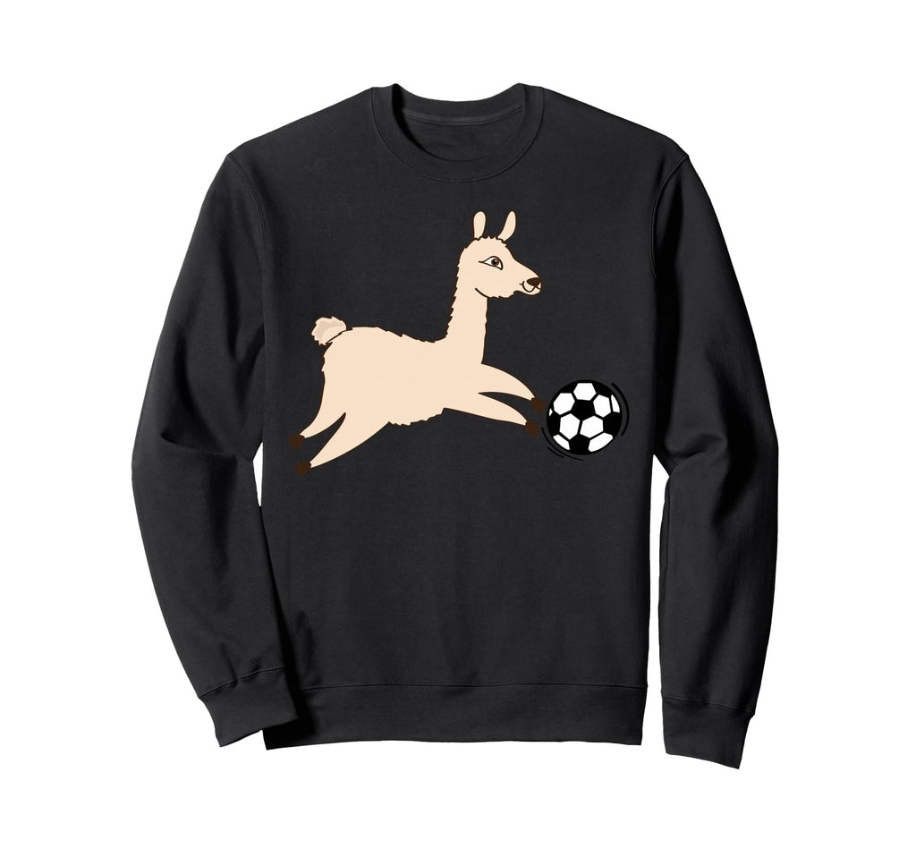 Soccer Llama Sweatshirt - Casual Everyday Wear for Adults - T-Shirt, Sweatshirt, Hoodie