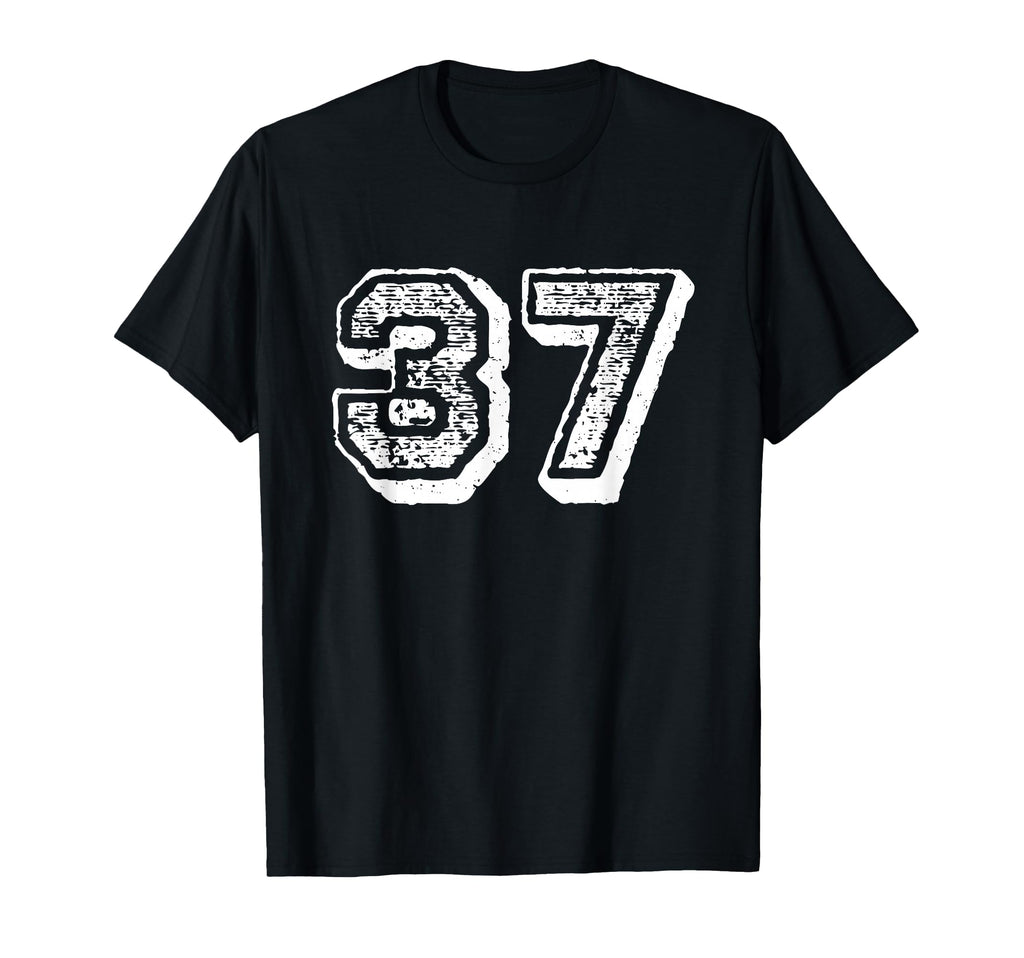 Number 37 Sports Jersey Player 37 Fan T-Shirt - Novelty Apparel for Adults - T-Shirt, Sweatshirt, Hoodie